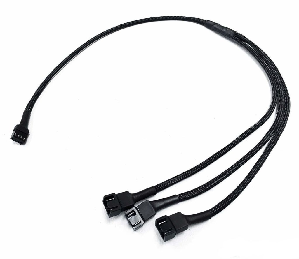 4 Pin PWM Fan to 3 ways Y Splitter 60cm – Shakmods